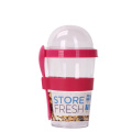 Plastic Dessert Food Cup With Lid And Spoon